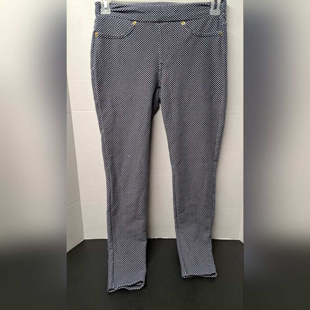 Michael kors blue with white dot pants